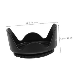 LABRIMP Professional Camera Lens Hood for Material Prevents Glare and Lens Flare Easy Installation Black Color for Enhanced Photography