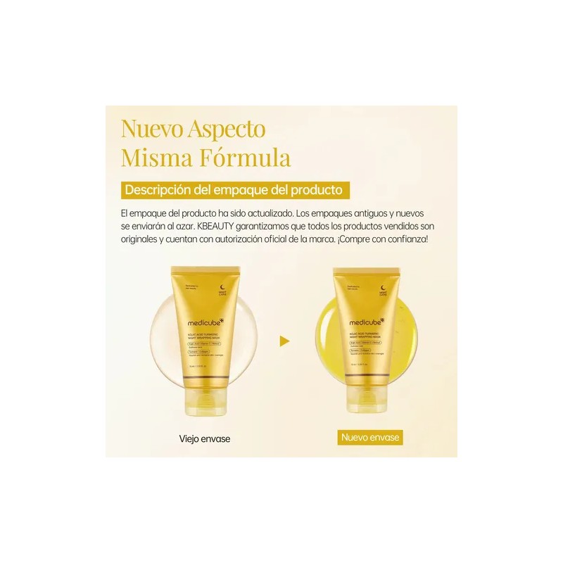 Medicube Mascarilla Nocturna Kojic Cúrcuma Iluminadora 75ml