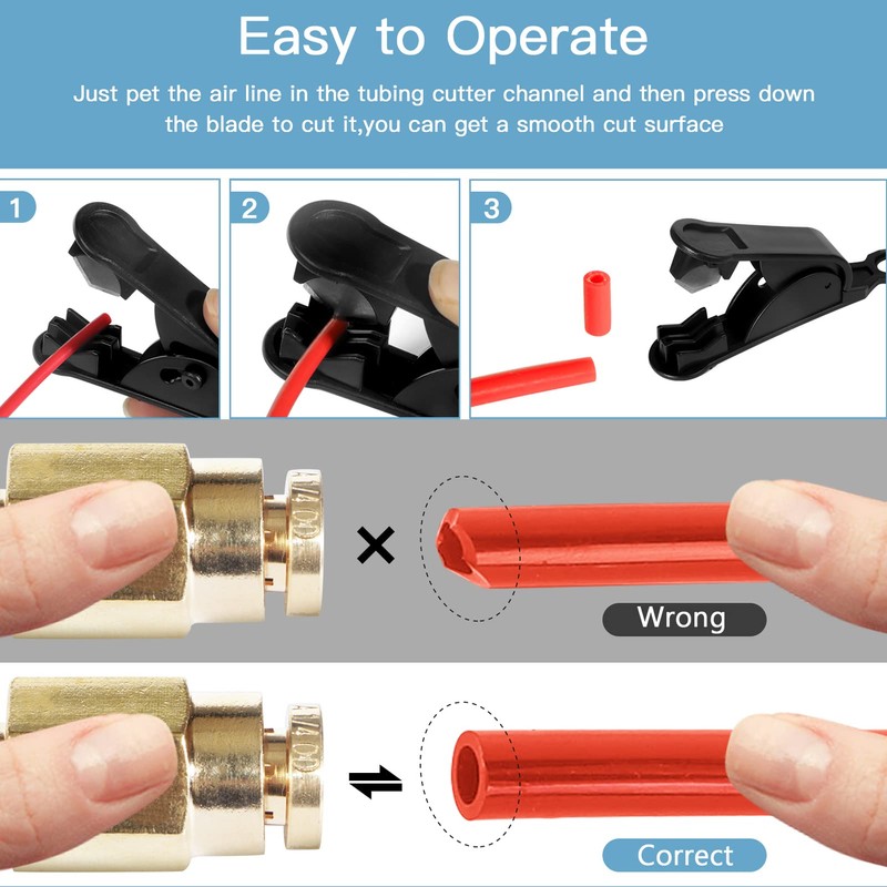 1/4 DOT Air Line Kit for Spring Bag Suspension, Include