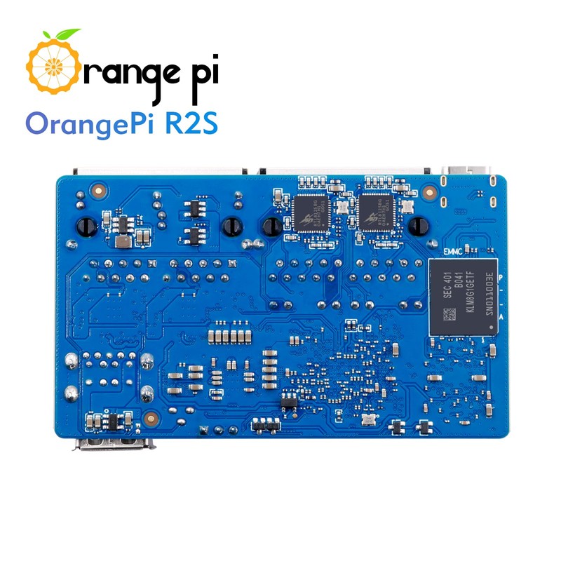 Orange Pi R2S 4GB RAM LPDDR4X with 8GB eMMC Flash