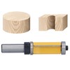 1/2in Shank Flush Trim Bit Double Bearings Straight Milling Cutter