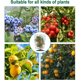 Fruit Tree Netting Cover with Drawstring, 6 Packs 3.3 x 5 ft Insect Bird Barrier Netting for Garden Protection, Ultra Fine Mesh Garden Netting (3.3x5ft-6Pack)