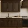 QOGRISUN 4 Pack Solid Brass Cabinet Pulls, Aged Brass Drawer