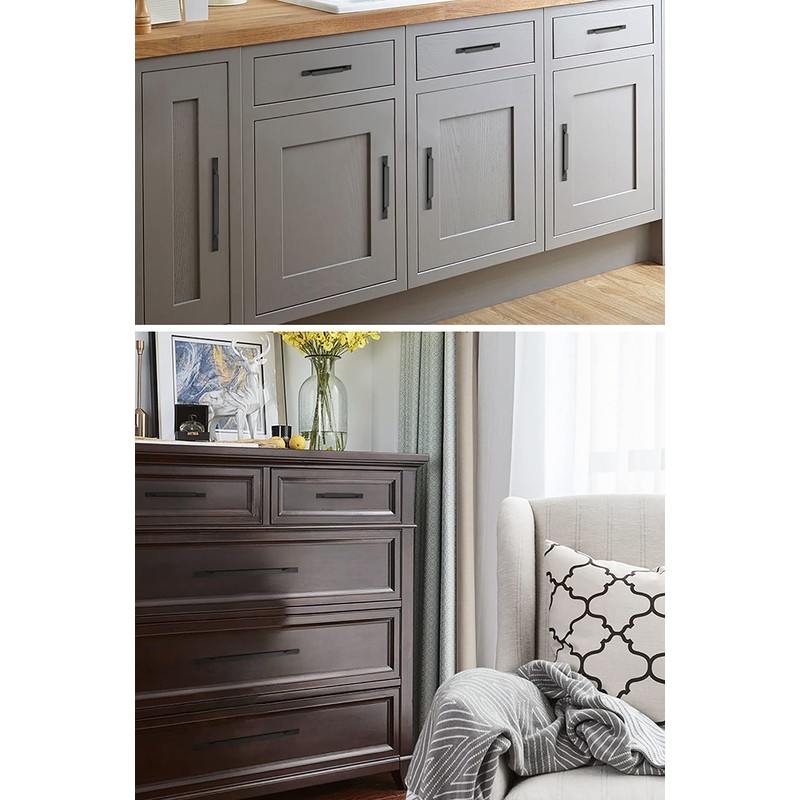 Qrity 10 x European Aluminium Alloy Kitchen Cabinet Pulls Wardrobe
