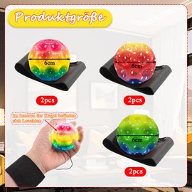 PASLFC Moon Ball, Jumping Ball, Space Ball, Super High Bouncing Bounciest Lightweight Foam Ball, High Jumping Rubber Ball, Jumps Rubber Ball, Space Ball, Makes a Popping Sound (new-6)