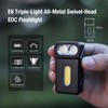 Klarus E8 180° Swivel Head & Triple-Light Pocket Flashlight -