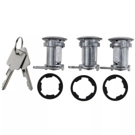 DURAFORCE 3X For Jeep Wrangler YJ New Door Lock Cylinders with Keys 8122874K3