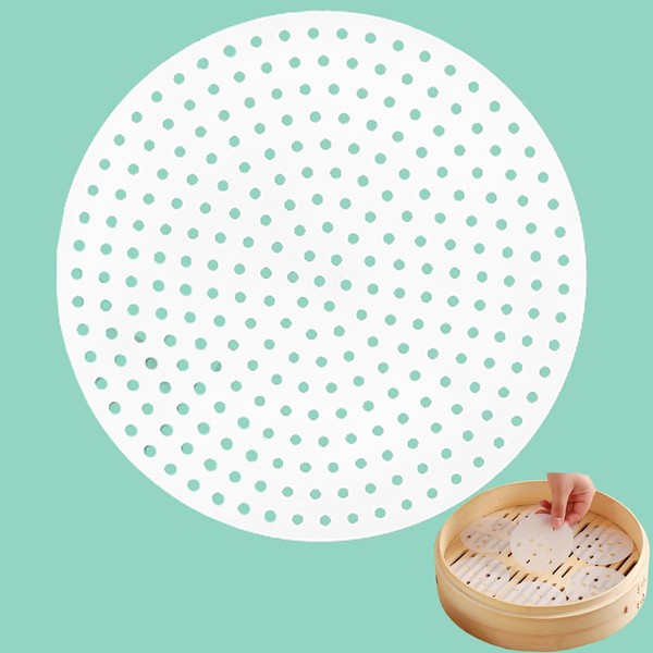 TANOMA Reusable Silicone Bamboo Steamer Liners, 4 Inch Small Steam
