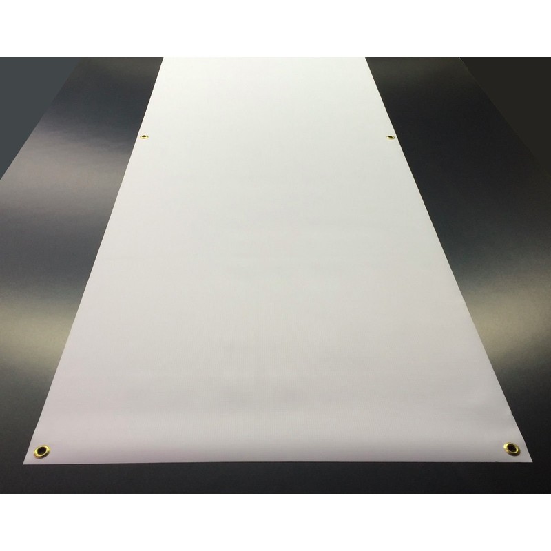2'x12' Blank White Vinyl Banner - Grommets - 13oz