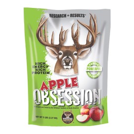 Whitetail Institute Apple Obsession Granular Deer Attractant, Contains Devour Scent and Flavor Enhancer to Easily Attract and Hold Deer, Extremely Easy to Use
