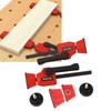 2Pcs Bench Dog Clamps Woodworking Workbench Dog Hole Edge Adjustable