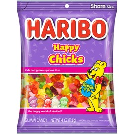 HARIBO Happy Chicks Gummi Easter Candy, 4 oz. (Pack of 12)