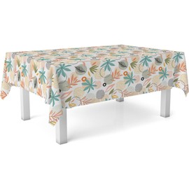 ECOMMERC3 Wachstuch-Tischdecke, Größe 240 x 140 cm, fleckenabweisend, versiegelt, Orange, 100% Made in Spain, kein Durchdringen von Flüssigkeiten