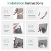 HOMEIDEAS French Blackout Door Window Curtains, Privacy Front Door Curtains