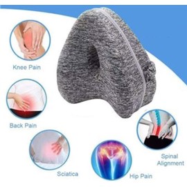 Heart Shape Knee Pillow,Leg Alignment Pillow,for Side Sleepers Hip Pain (Grey)