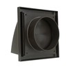 Vents 4 inch 100 mm Brown External Hooded Cowled Extractor