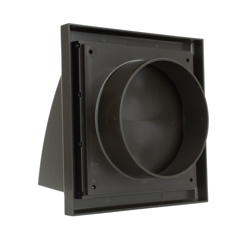 Vents 4 inch 100 mm Brown External Hooded Cowled Extractor