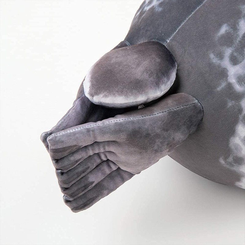 RUNYA Blob Seal Pillow Cute Chubby Seal Plush Toy Stuffed