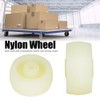 10pcs White Nylon Wheel 2.5 Inches Nylon Round Pulley Caster