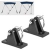 Pair Canopy Deck Hinge Boat Bimini Top Fitting W/Quick Release