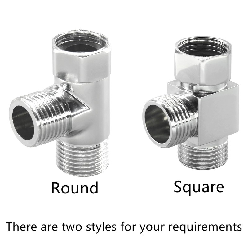 20mm 3 Way T Shaped Water Diverters,Brass Shower Diverter Valve