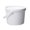 Consolidated Plastics Pail with Handle, Polypropylene, 1.5 Quart, White, 10