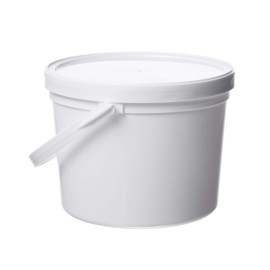 Consolidated Plastics Pail with Handle, Polypropylene, 1.5 Quart, White, 10 Piece