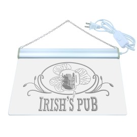 ADVPRO s012-g Irish's Pub Bar Club Neon Light Sign