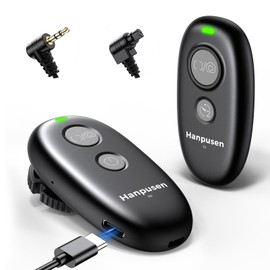 Rechargeable Camera Remote Shutter Release for Canon - Hanpusen Wireless & Wired Remote Control for Canon Rebel T7, T6, T3i,EOS R5, R6 II, R7, R8, R10, RP, 200D(SL2),250D(SL3),6D Mark II, 7D Series