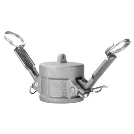 2 Pack Typc DC Camlock Fittings, Aluminum Cam Lock Fittings Dust Cap Cam and Groove Hose Fitting (2''/DC200)