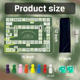 Camping Drinking Game for Adults, Interactive Rubber Board Game for Boys and Girls, Camp Party Interactive Drinking Game for Game Night, Bachelorette Parties,Camping Hen Do Party 2-8 Players, 21+