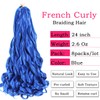 French Curly Braiding Hair 24 Inch 8 Packs - Pre