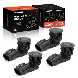 A-Premium 4-PC Reverse Backup Parking Assist Sensor Compatible with Select Toyota Models - RAV4 2014-2018, Tacoma 2015-2022, Tundra 2014-2021, with 6 Pins, Replace# 89341-0C010, 89341-0C020