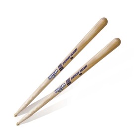 CUSTEAM 5B Drumsticks - American Hickory Drum Sticks 5B- Tear Drop Wood Tip - Ideal for both beginners and professional drummers
