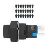 25PCS 16mm Square 5 Pin Knob Select Switch Self Locking