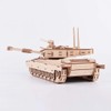 GuDoQi 3D Wooden Puzzle, Model Tank, Wooden Construction Kit, Tank