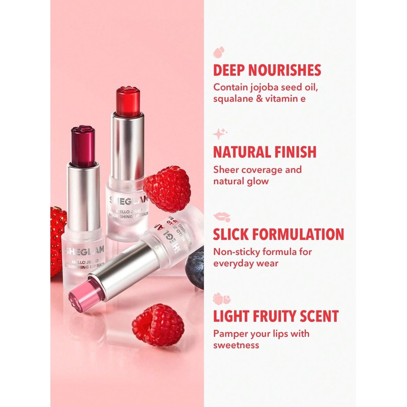 Sheglam Mello Jello Bálsamo Labial Nutritivo (Garnet)