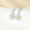 Daisy Earrings for Women 925 Sterling Silver Daisy Flower Dangle
