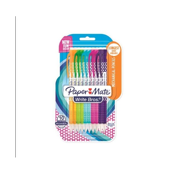 Paper Mate Write Bros. Mechanical Pencils, 0.7mm, HB #2, Fashion