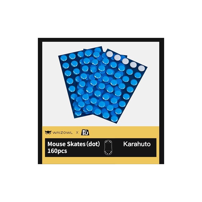 WAIZOWL x KIBU Universal Mouse Sole (DOT) 160 PCS (Karahuto)