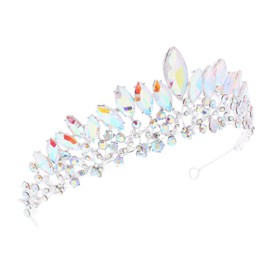 IWOWHERO Bridal Tiara Crown Headband Wedding Rhinestone Headpiece Girl's Crown Hairband
