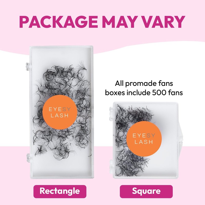 Eyesy Lash Eyesy Lash 500 Promade Fans - 16D 0.03