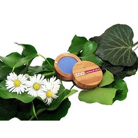 ZAO Pearly Eyeshadow 120 Royal Blue Eye Shadow in Refillable Bamboo Tin