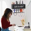 Ronjnndc Rustic Hair Dryer Holder Wall Mounted,Hair Styling Tools &