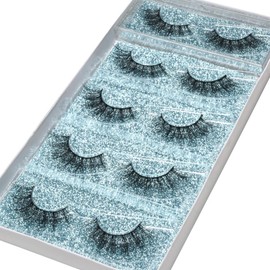 DYSILK 6D False Eyelashes Natural Handmade Long Eyelashes Extension Dramatic Thick Reusable Makeup False Eyelashes