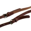 Brown Water Bottle Straps for Walking,Adjustable PU Leather Water Bottle