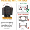 TuyuBEE Diffuse J Type Track Lighting Heads LED Track Light