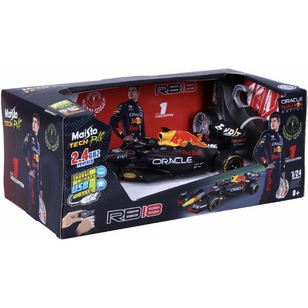 Maisto 1:24 Scale Remote Control Car, Formula 1 Red Bull
