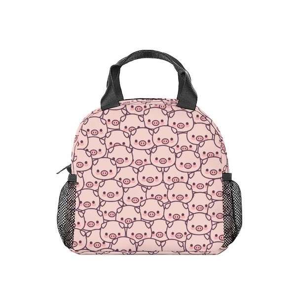 AIOMXZZ Pig Lunch Bag for Women, Small Lunch Bags Insulated,