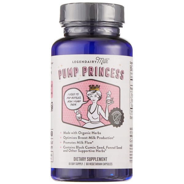 Legendairy Milk Organic Pump Princess Lactation Blend, 60 CT